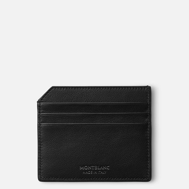 Portacarte Di Credito Montblanc Meisterstuck Selection Soft 6 Scomparti Pelle Nera