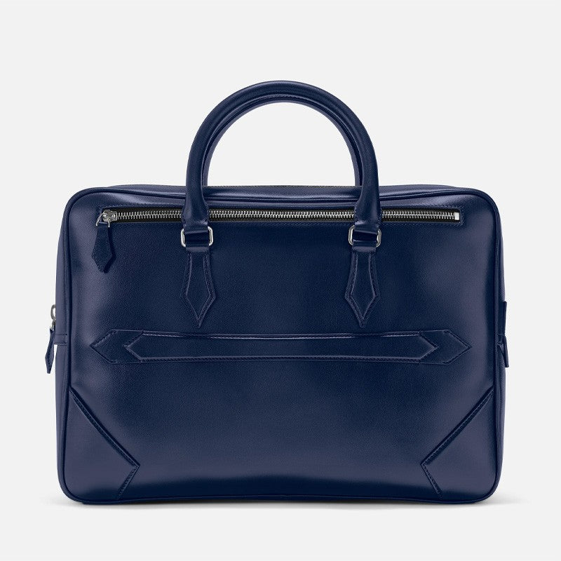 Borse Lavoro Montblanc Meisterstuck Borsa Portadocumenti Pelle Blu