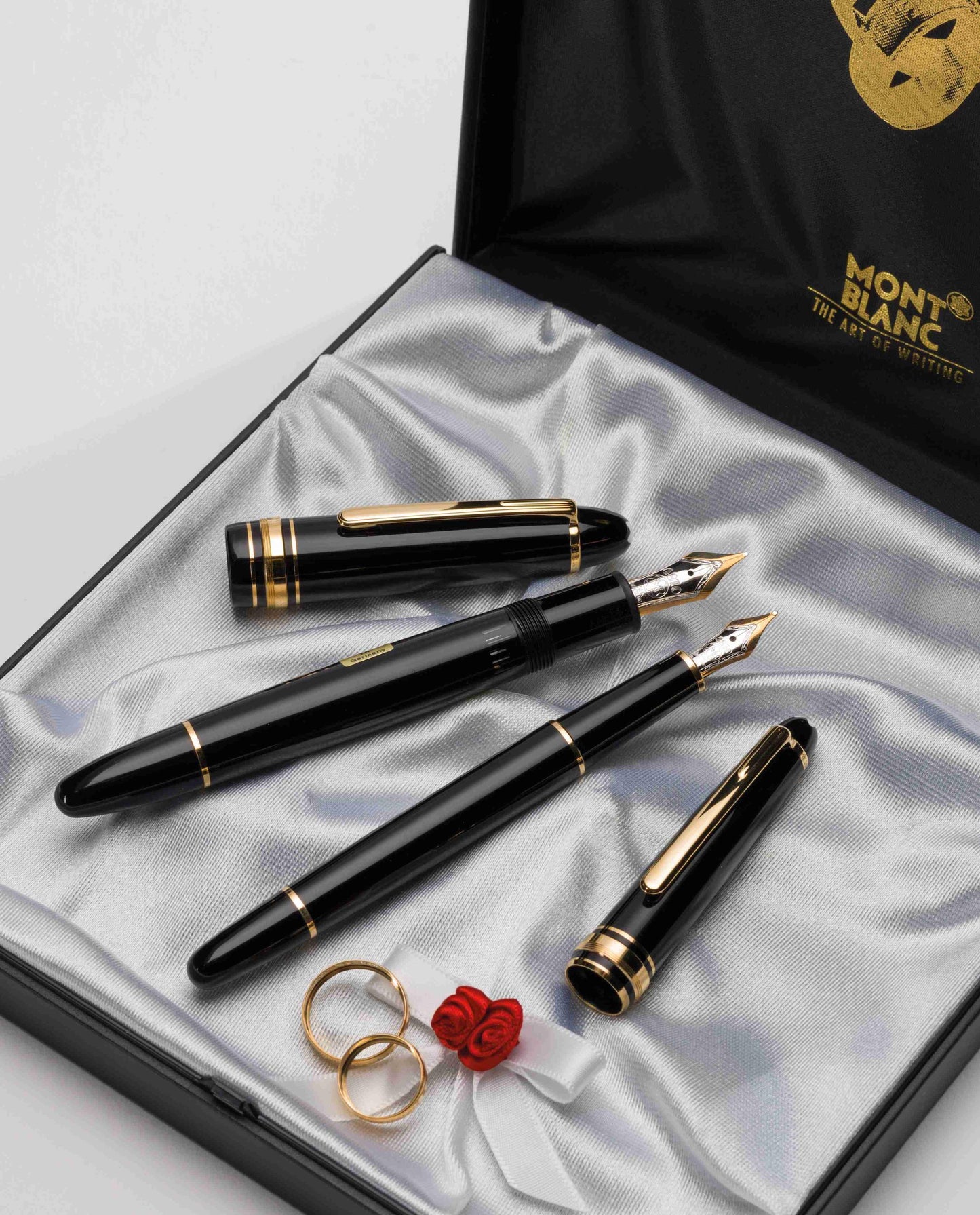 Penne Stilografiche Montblanc Meisterstuck Wedding Pen Nera Confezione Speciale