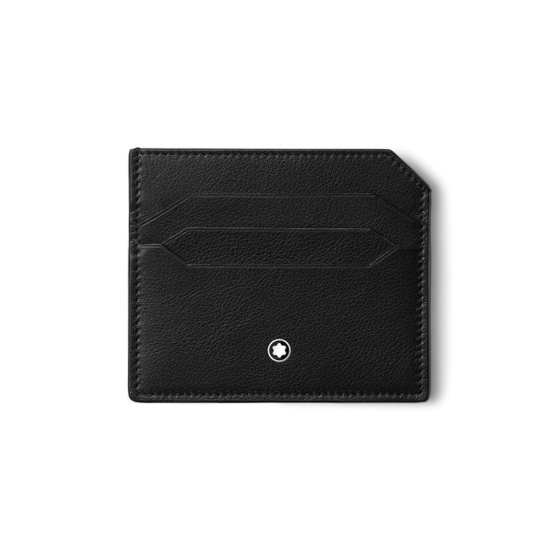 Portacarte Di Credito Montblanc Meisterstuck Selection Soft 6 Scomparti Pelle Nera