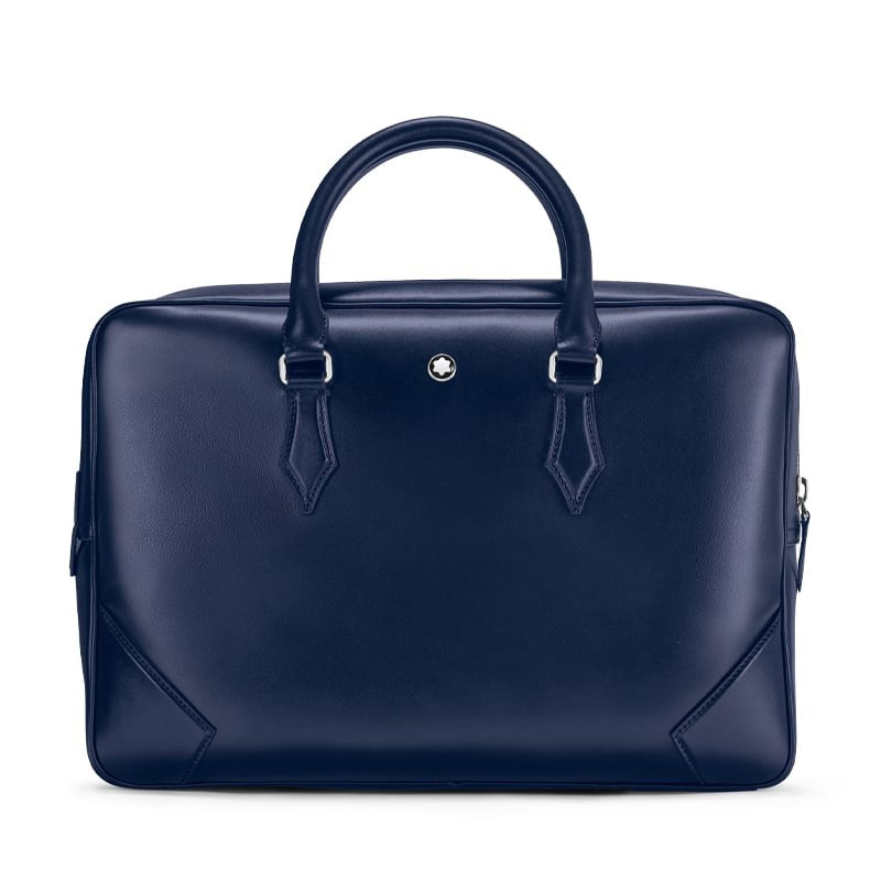 Borse Lavoro Montblanc Meisterstuck Borsa Portadocumenti Pelle Blu