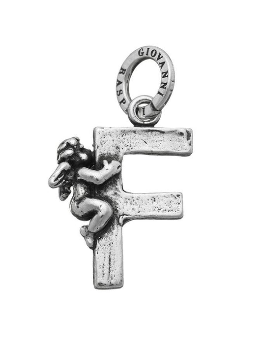 Charms Giovanni Raspini Charm Lettera F Con Angelo