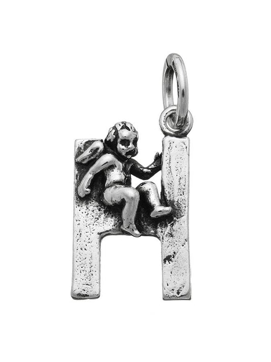 Charms Giovanni Raspini Charm Zodiaco Lettera H Con Angelo