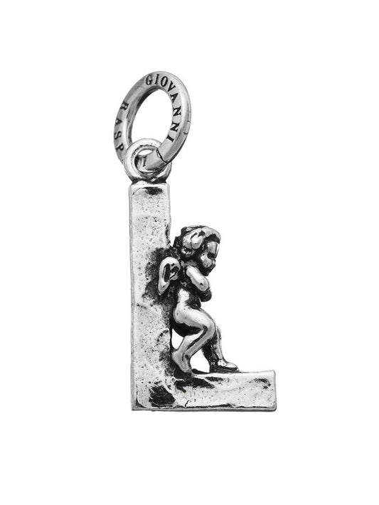 Charms Giovanni Raspini Charm Zodiaco Lettera L Con Angelo