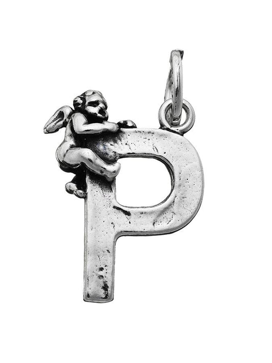 Charms Giovanni Raspini Charm Lettera P Con Angelo