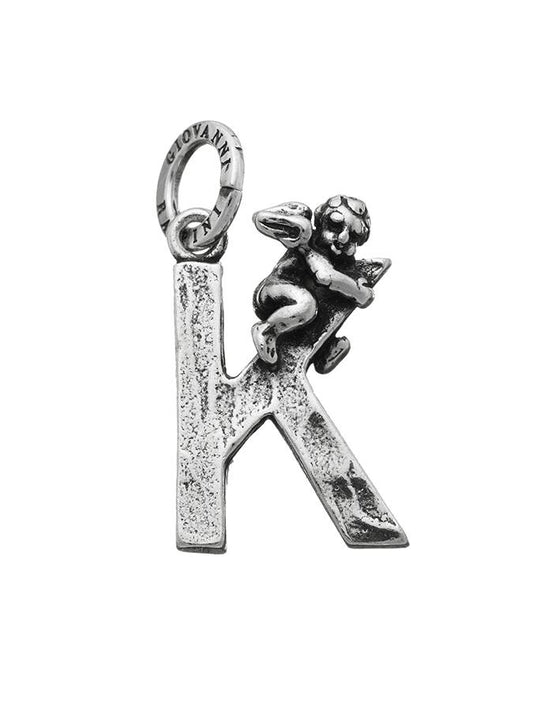 Charms Giovanni Raspini Charm Zodiaco Lettera K Con Angelo