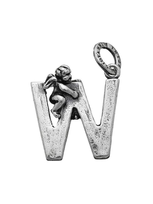 Charms Giovanni Raspini Charm Zodiaco Lettera W Con Angelo