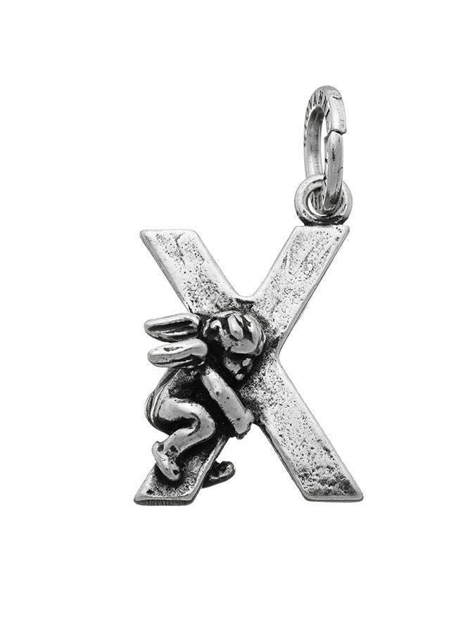 Charms Giovanni Raspini Charm Zodiaco Lettera X Con Angelo