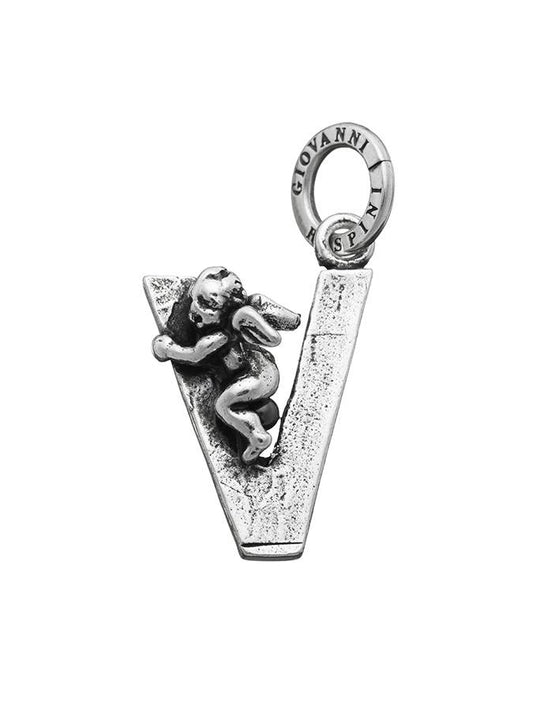Charms Giovanni Raspini Charm Zodiaco Lettera V Con Angelo
