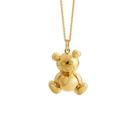 Collana Lebebé Suonamore Gli Orsetti Argento Dorato Pendente Orso Chiamangeli