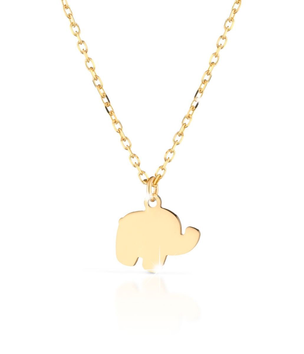 Collana lebebé PrimeGioie Fortuna Oro 9 Kt Pendente Elefantino