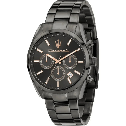 Orologio Maserati Attrazione Multifunzione 43 Mm Pvd Canna Di Fucile Braccialato