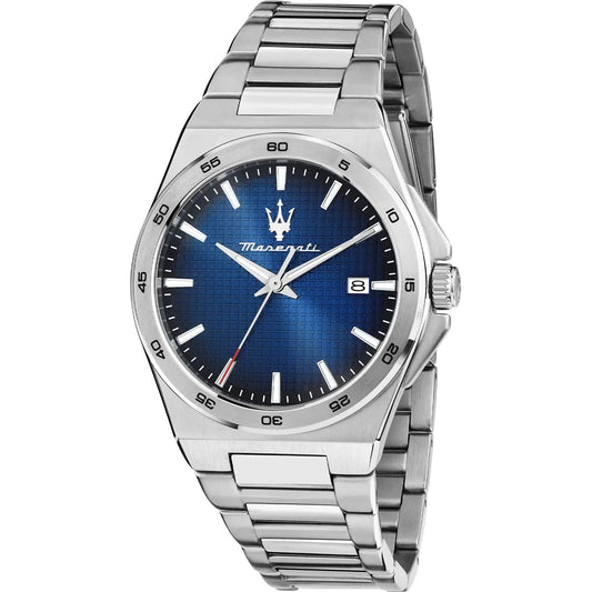 Orologio Maserati Velocità Slim 40 Mm Acciaio Braccialato Quadrante Blu