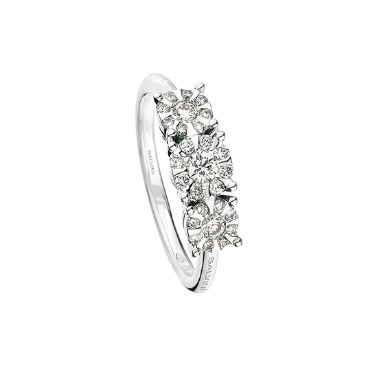 Anello Salvini Daphne Trilogy Pavè Oro Bianco e Diamanti