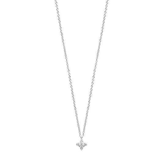 Collana Salvini Luminosa Punto Luce Pavè Oro Bianco e Diamanti