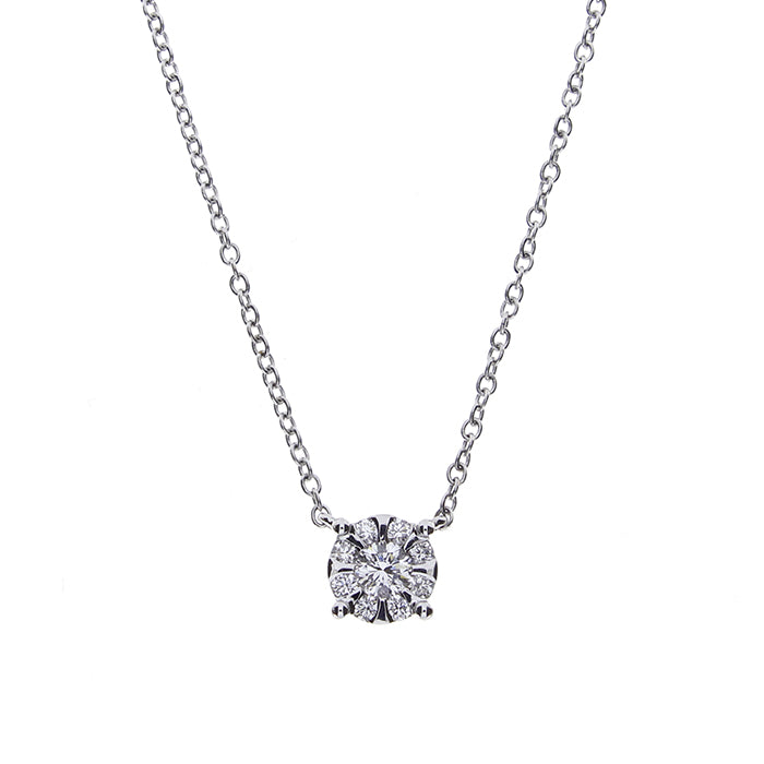 Collana Salvini Daphne Punto Luce Pavé Oro Bianco