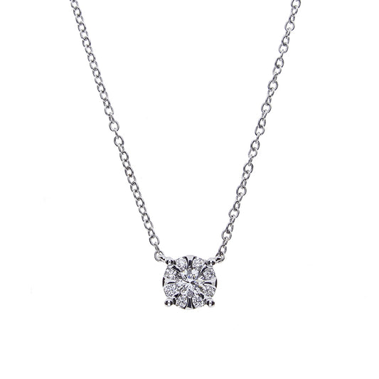 Collana Salvini Daphne Punto Luce Pavé Oro Bianco
