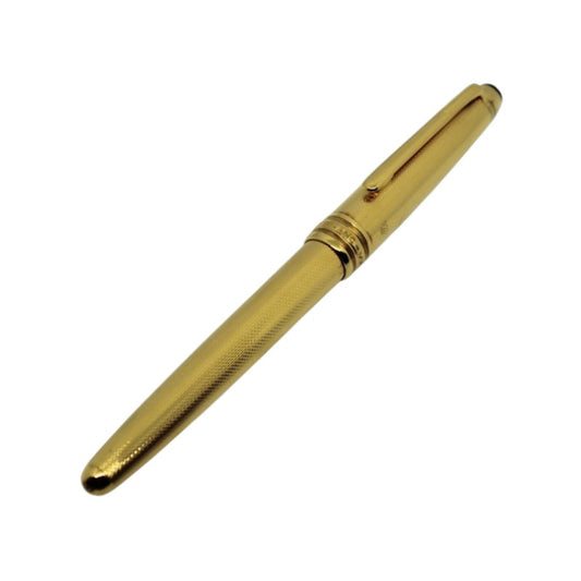 Penne Stilografiche Montblanc Meisterstuck Solitaire Puntinata Argento Dorato
