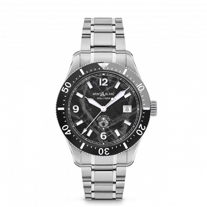 Orologio Montblanc Automatico 1858 Ice Sea 41 mm Braccialato Nero