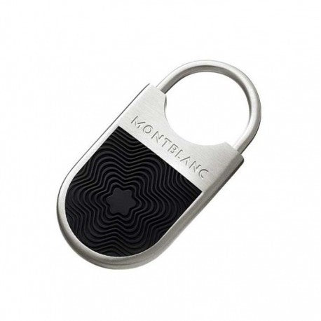 Portachiavi Montblanc Rubber Collection Acciaio Satinato E Caucciù