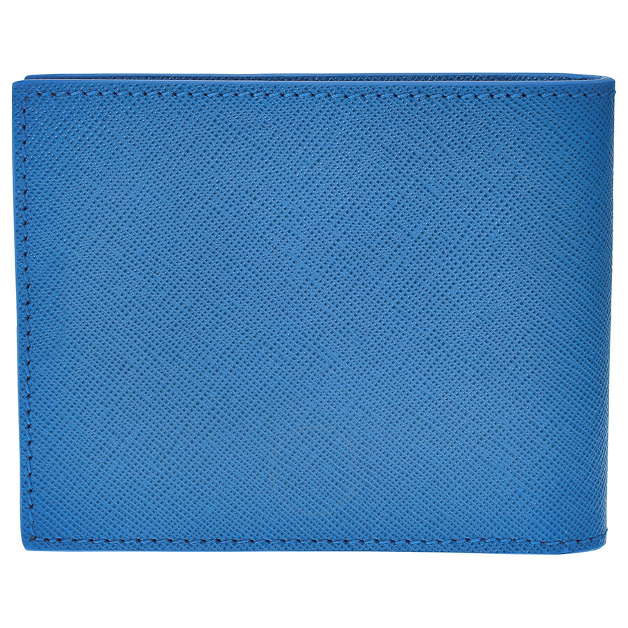 Portafogli Montblanc Sartorial Portafoglio 6 Scomparti Pelle Blu Turchese