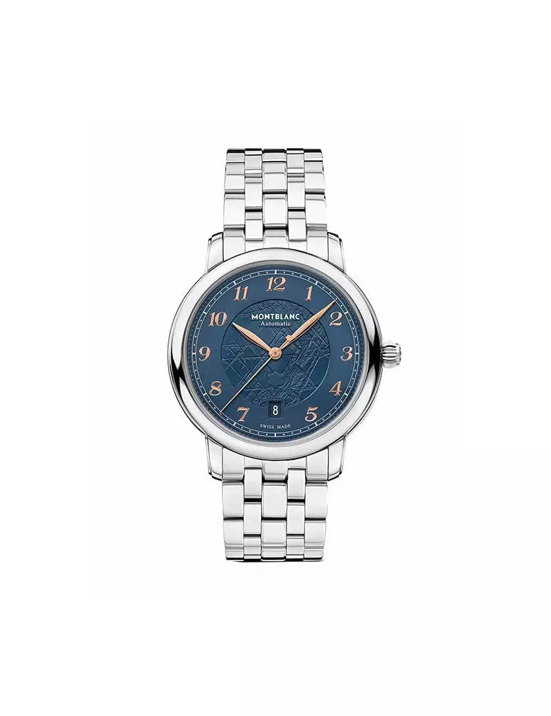 Orologio Montblanc Star Legacy 39 mm Automatico Braccialato Blu Edizione Limitata