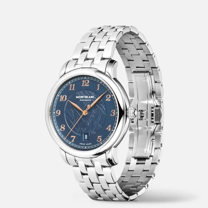 Orologio Montblanc Star Legacy 39 mm Automatico Braccialato Blu Edizione Limitata