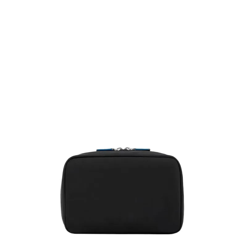 Necessaire Piquadro Beauty Case Nylon Inserto Pelle Nera