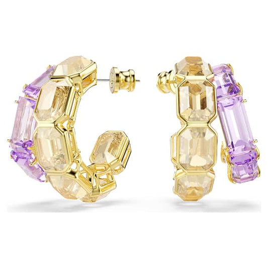 Orecchini Swarovski Millenia Taglio misto, Multicolore, Placcato color oro