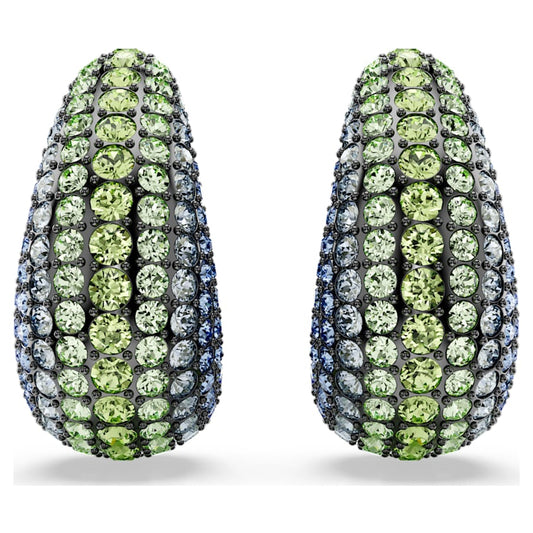 Orecchini a Clip Swarovski Sublima Taglio Round, Medi, Multicolore, Placcato rutenio