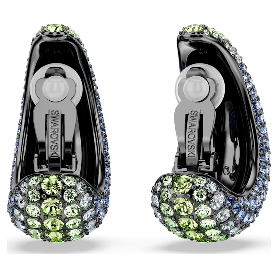 Orecchini a Clip Swarovski Sublima Taglio Round, Medi, Multicolore, Placcato rutenio
