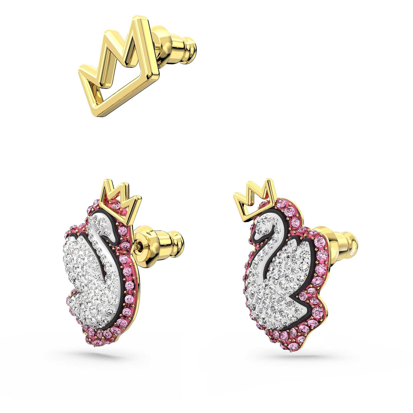 Set 3 Orecchini Swarovski Swan A Lobo
