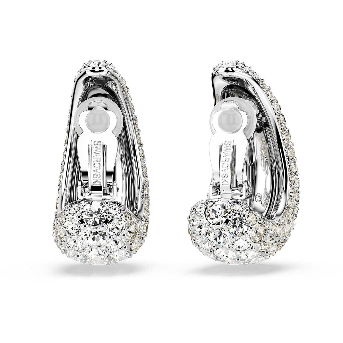 Orecchini Swarovski Sublima Grandi, Bianchi, Placcato rodio