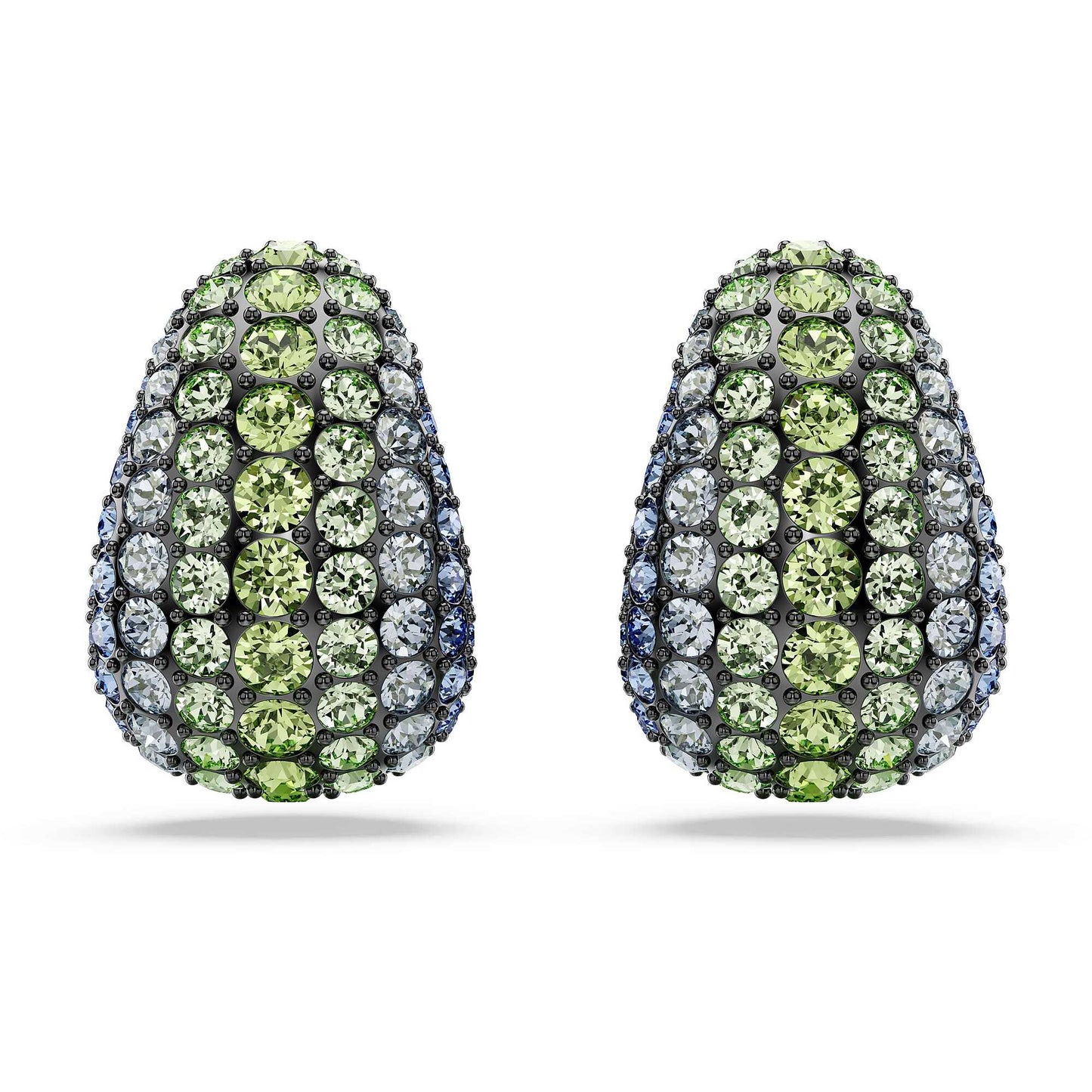 Orecchini A Lobo Swarovski Sublima  Taglio Round, Piccoli, Multicolore, Placcato rutenio