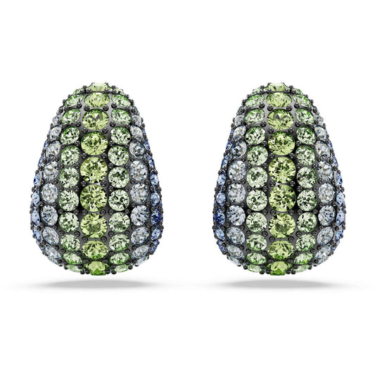 Orecchini A Lobo Swarovski Sublima  Taglio Round, Piccoli, Multicolore, Placcato rutenio