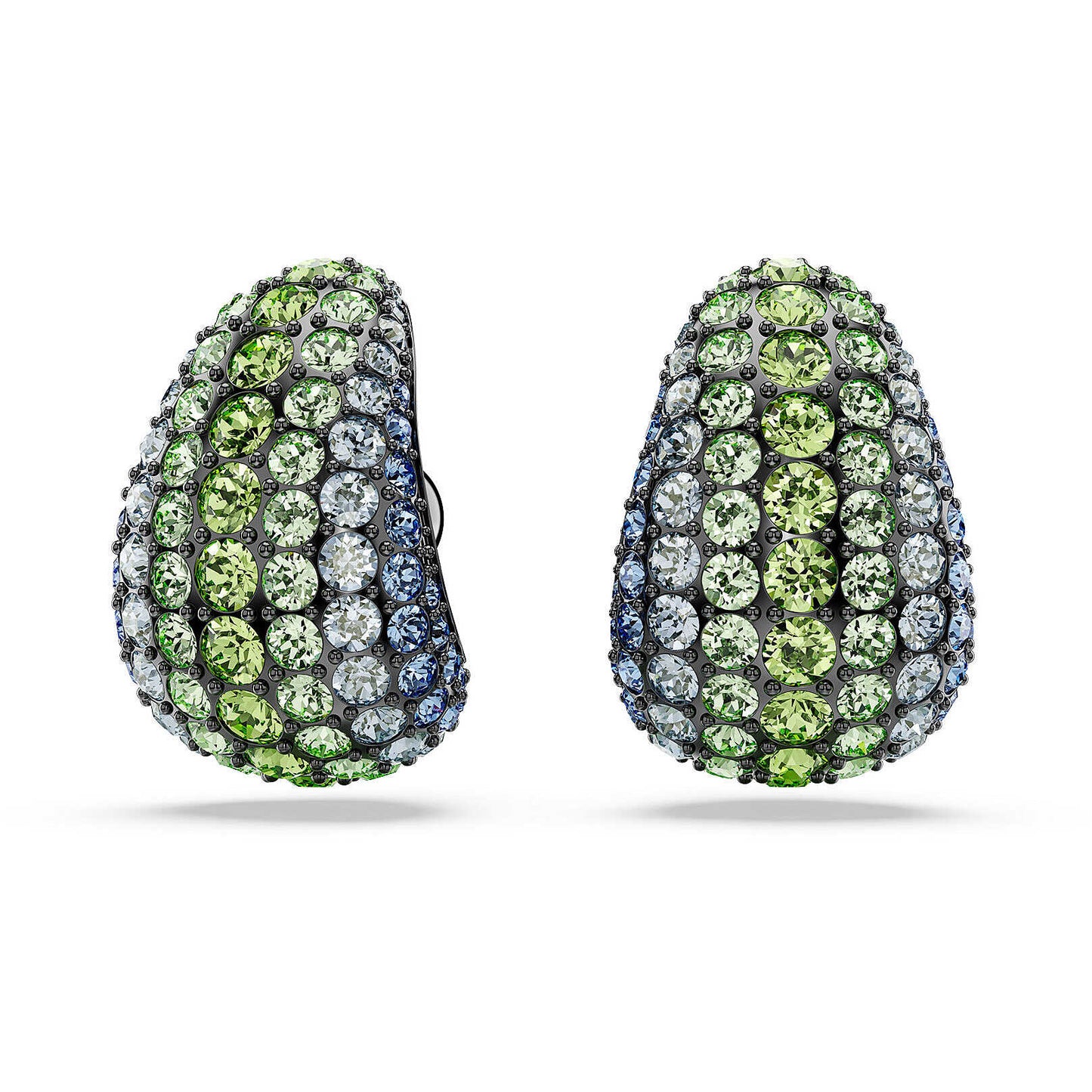 Orecchini A Lobo Swarovski Sublima  Taglio Round, Piccoli, Multicolore, Placcato rutenio