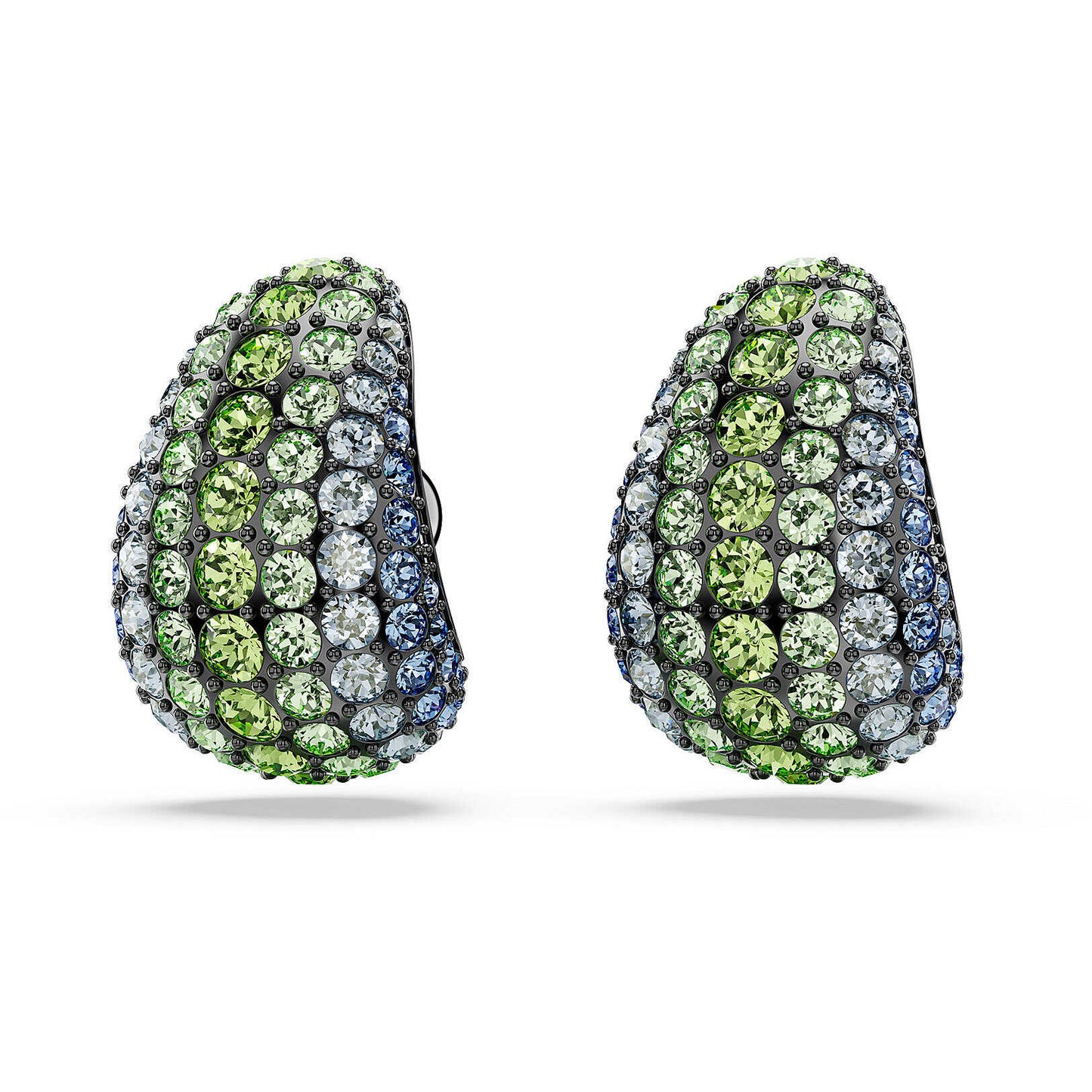 Orecchini A Lobo Swarovski Sublima  Taglio Round, Piccoli, Multicolore, Placcato rutenio