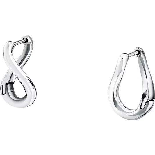 Orecchini Boccolette Morellato Drops Acciaio Odulate