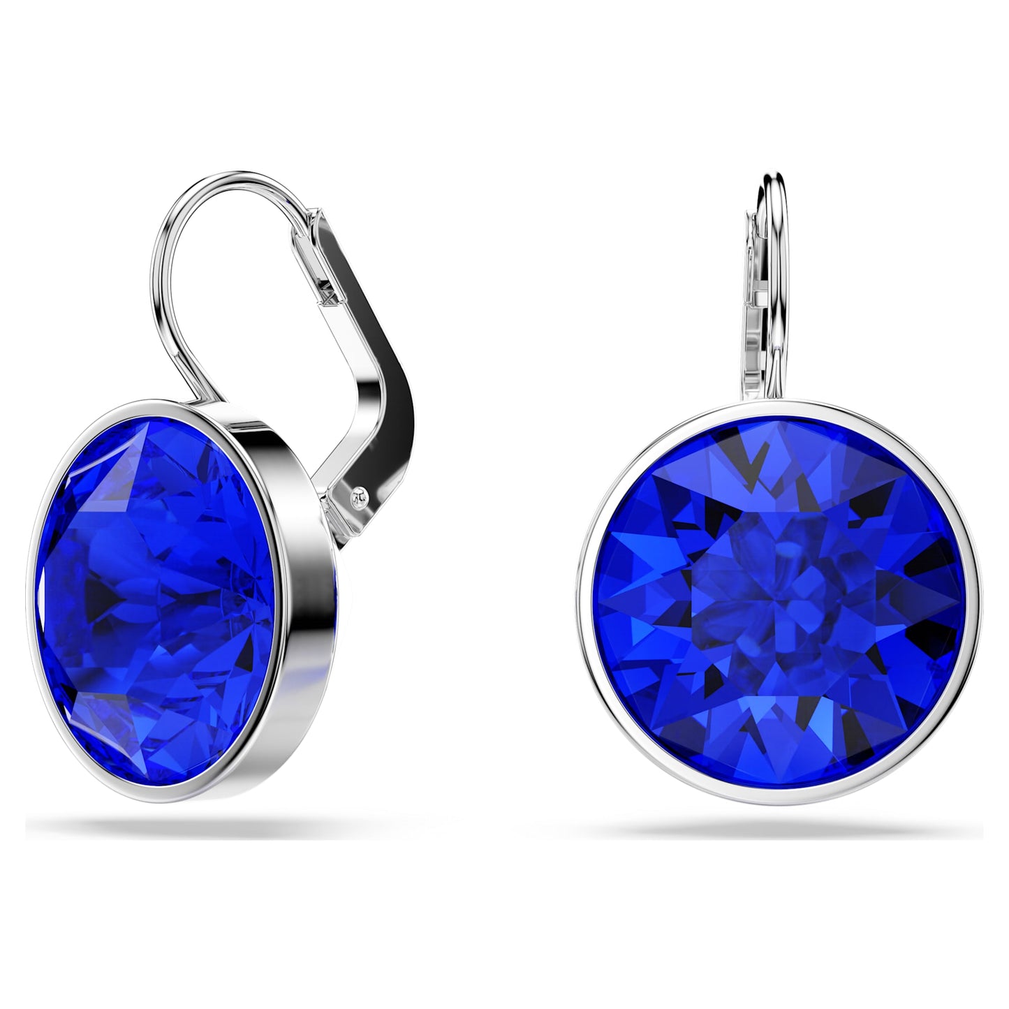 Orecchini pendenti Swarovski Bella Orecchino Taglio Round, Blu, Placcato rodio