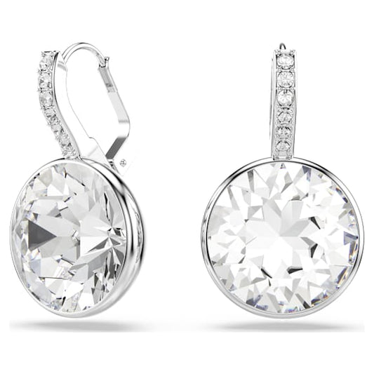 Orecchini Swarovski Millenia Taglio Round, Bianchi, Placcato rodio