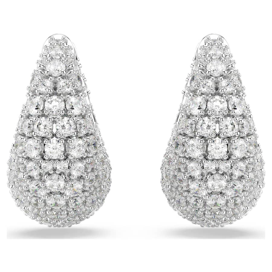 Orecchini Swarovski Sublima Grandi, Bianchi, Placcato rodio