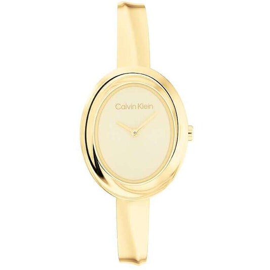 Orologio Calvin Klein Ckw Twisted Lady 26 Mm Pvd Oro Braccialato