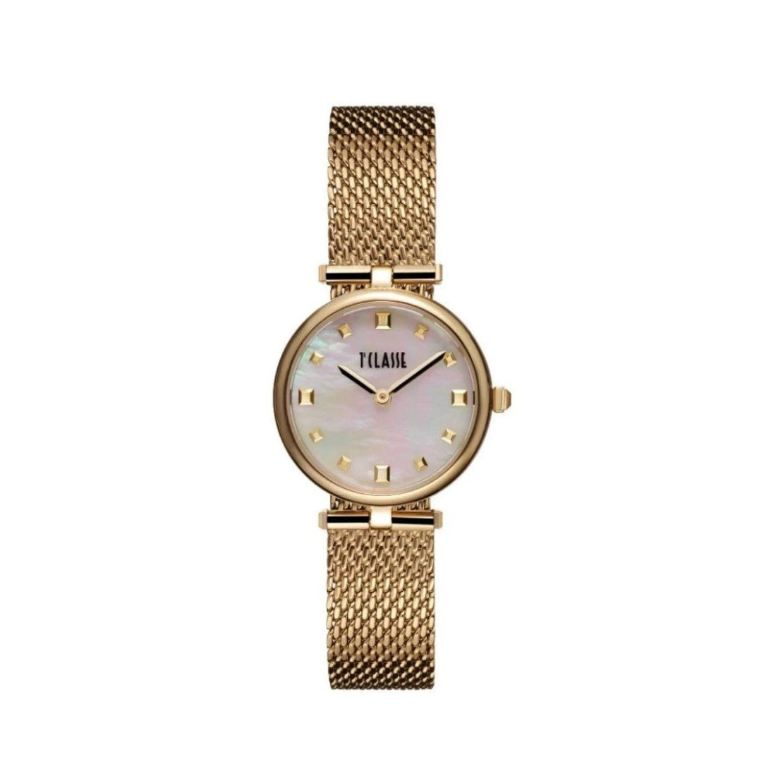 Orologio Alviero Martini 1A Classe Colonia Lady 28 Mm Pvd Oro Braccialato Maglia Milanese Madreperla