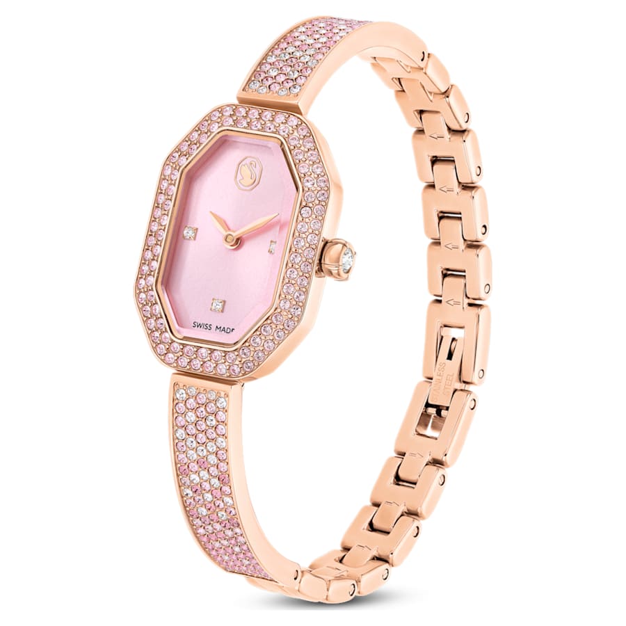 Orologio Swarovski bangle Dextera Rosa, Placcato color oro rosa