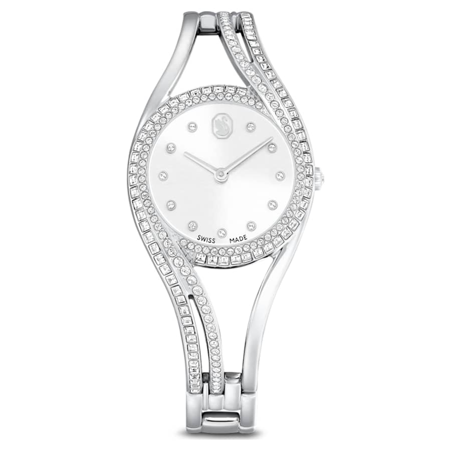 Orologio Swarovski bangle Hyperbola Tonalità argento, Acciaio inossidabile
