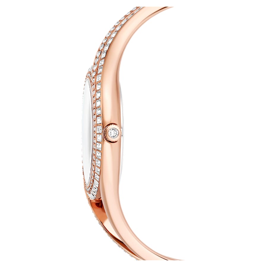 Orologio Swarovski bangle Hyperbola Tono oro rosa, Finitura in tono oro rosa