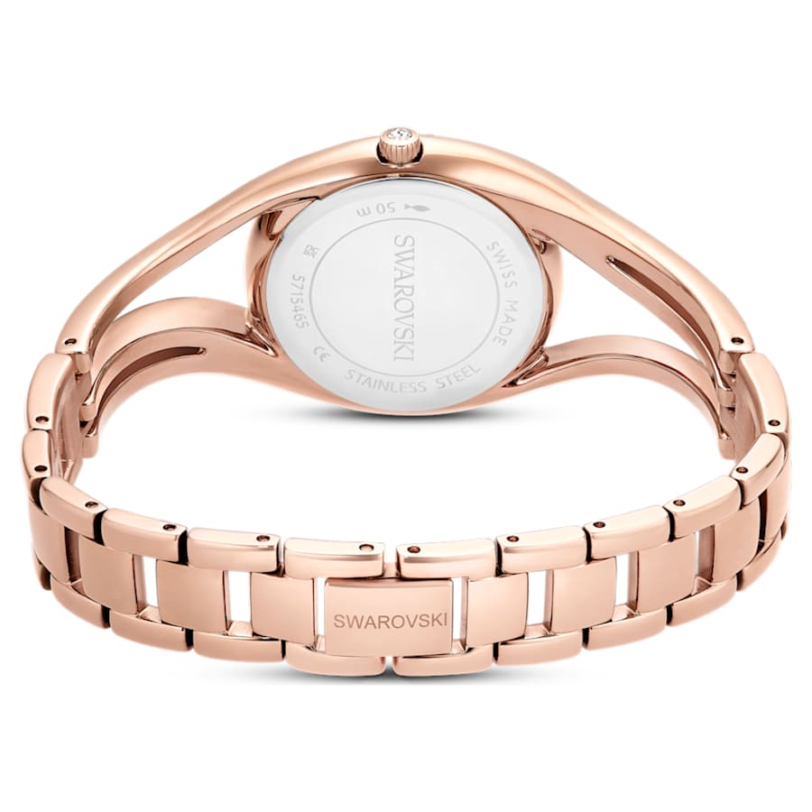 Orologio Swarovski bangle Hyperbola Tono oro rosa, Finitura in tono oro rosa
