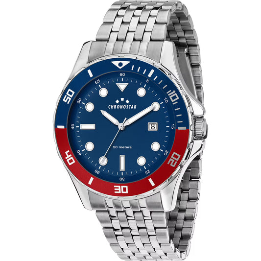 Orologio Chronostar Captain 2.0 Braccialato Blu