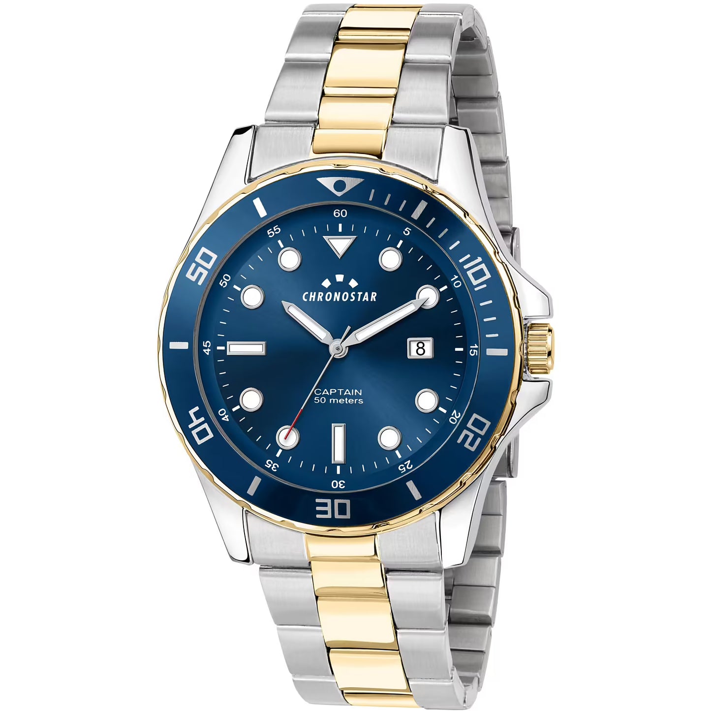 Orologio Chronostar Captain Braccialato Bicolore Blu