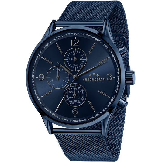 Orologio Chronostar Dandy Multifunzione Maglia Milanese Blu